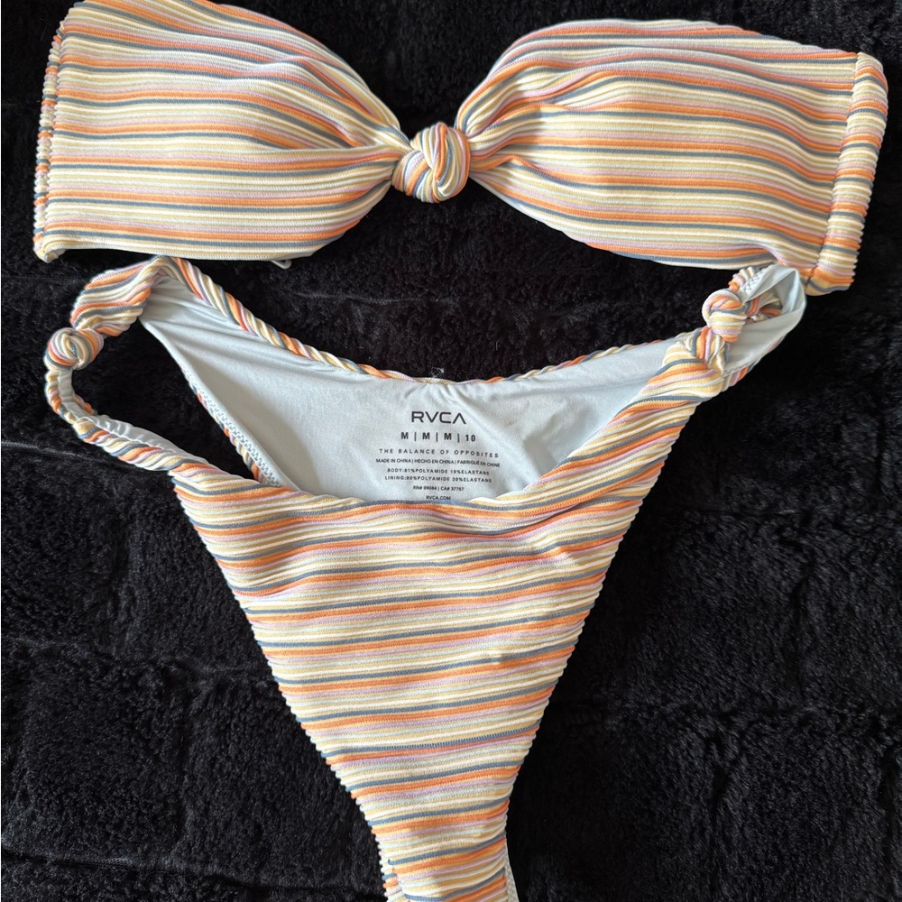 RVCA Striped Bikini